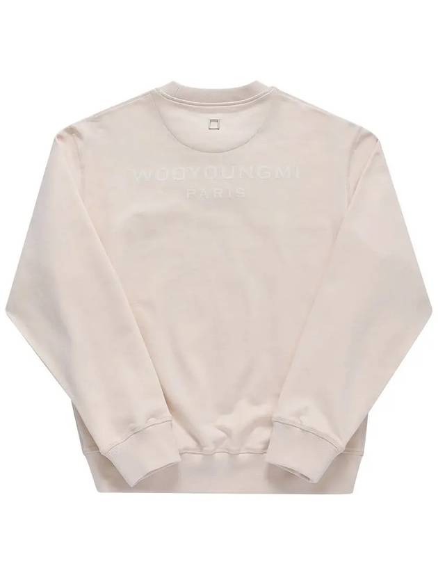 Back Logo Sweatshirt Beige - WOOYOUNGMI - BALAAN 3