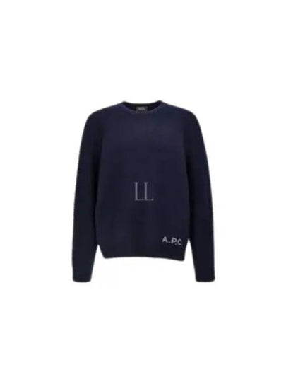 Edward Intarsia Knit Top Dark Navy - A.P.C. - BALAAN 2