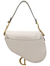 Women s M0455CBAA M030 Latte Grain Saddle Strap Shoulder Bag - DIOR - BALAAN 3