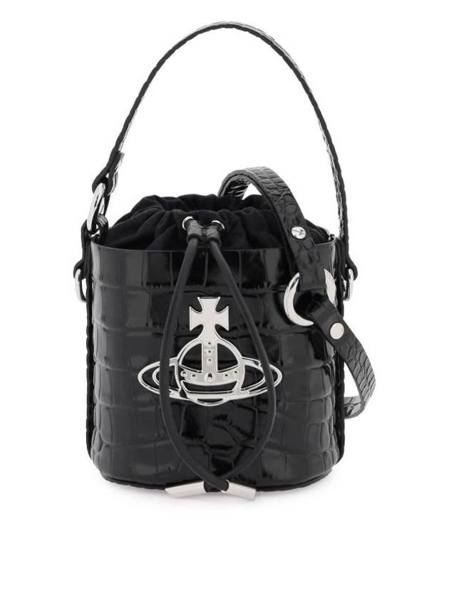 ORB Logo Bucket Bag Black - VIVIENNE WESTWOOD - BALAAN 1