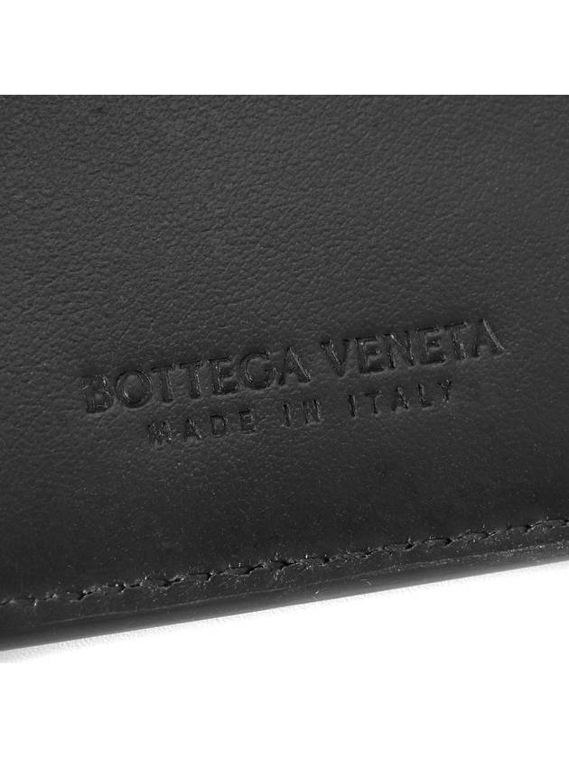 Men's Intrecciato Half Wallet Black - BOTTEGA VENETA - BALAAN 4