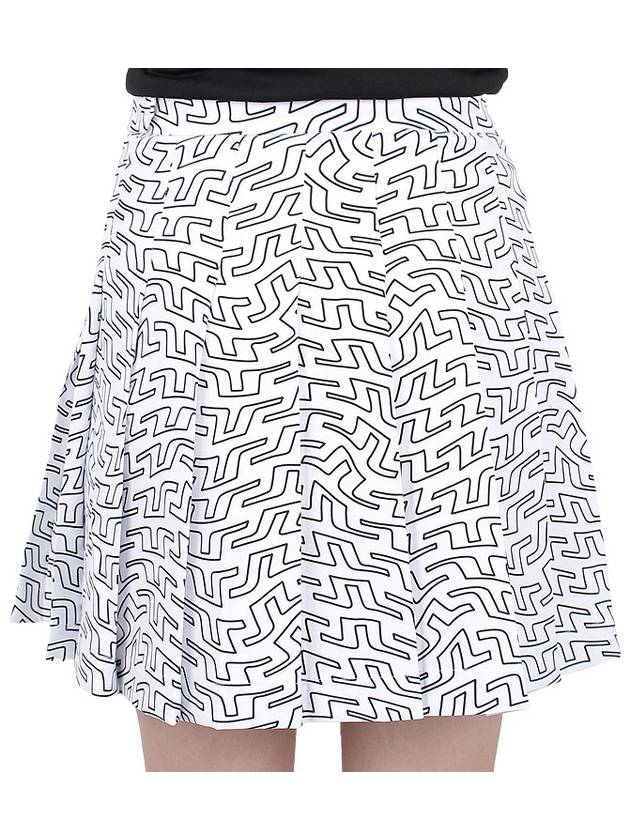 Golf Adina Print Skirt White - J.LINDEBERG - BALAAN 9