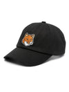 Large Fox Head 6P Ball Cap Black - MAISON KITSUNE - BALAAN 1