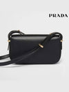 Leather Shoulder Bag Black - PRADA - BALAAN 4