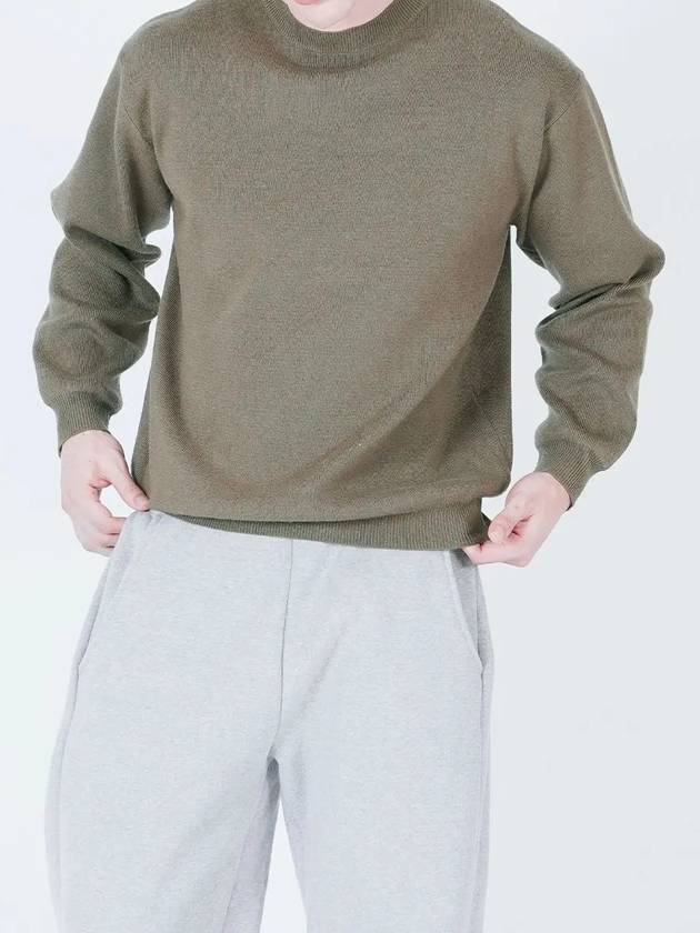 Hazy Cashmere Round Knit Khaki - CHANCE'S NOI - BALAAN 3