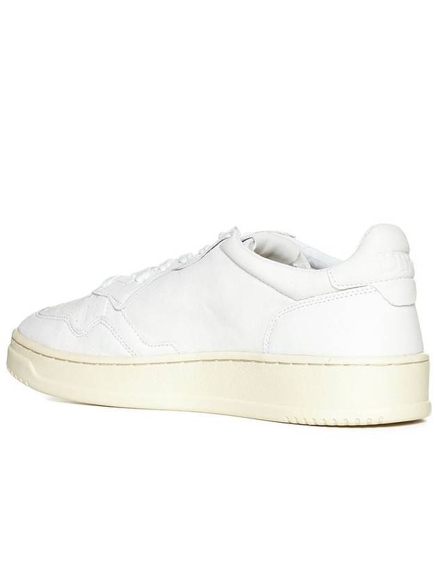 'Medalist' White Low Top Sneakers With Logo Detail In Leather Man - AUTRY - BALAAN 3