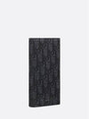 Vertical Long Wallet Black Oblique Jacquard - DIOR - BALAAN 4