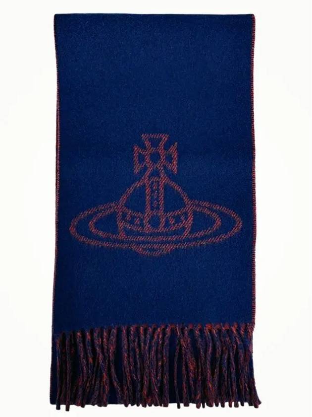 ORB Logo Muffler Blue - VIVIENNE WESTWOOD - BALAAN 2