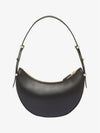 Arque Leather Shoulder Bag Black - PRADA - BALAAN 4