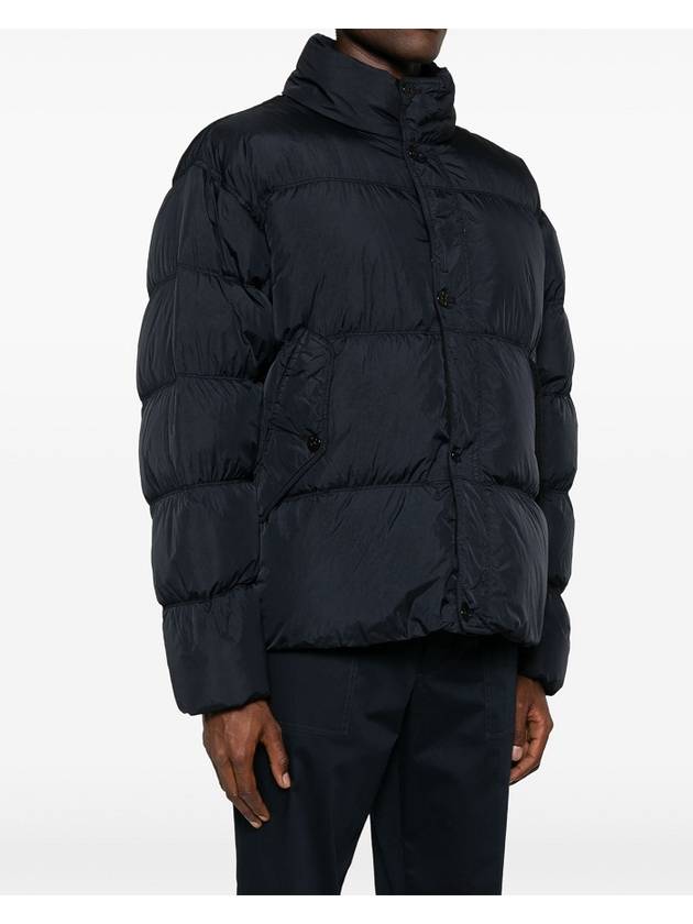 Garment Dyed Crinkle Reps Down Padding Navy - STONE ISLAND - BALAAN 3