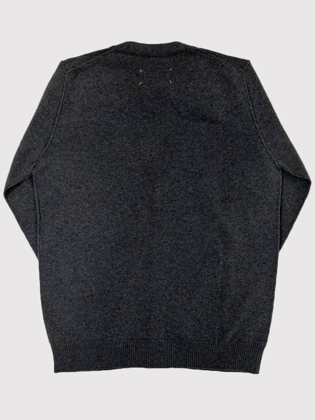 Cashmere Back Stitch Cardigan Grey - MAISON MARGIELA - BALAAN 5