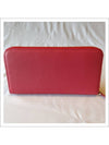 Saffiano Leather Zipper Long Wallet Peony Pink - PRADA - BALAAN.