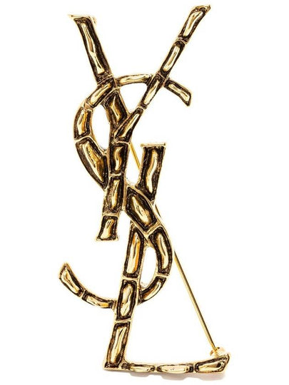 Opium YSL Crocodile Brooch Gold - SAINT LAURENT - BALAAN 2