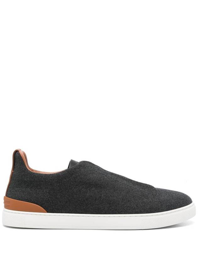 Zegna Triple Stitch Low Top Sneaker Shoes - ERMENEGILDO ZEGNA - BALAAN 1