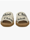 Woody Logo Flat Mule Slippers White - CHLOE - BALAAN 4