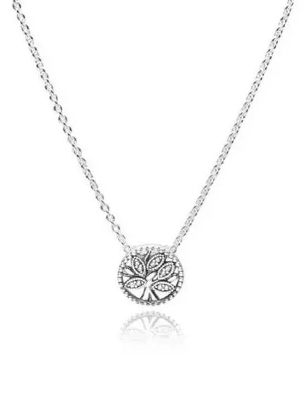 Sparkling Tree Of Life Necklace Silver - PANDORA - BALAAN 2