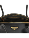 Small Leather Hand Shoulder Bag Black - PRADA - BALAAN 10