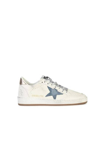 Ballstar Leather Low Top Sneakers Smoke Blue White - GOLDEN GOOSE - BALAAN 2