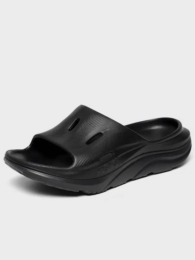 Ora Recovery Slide 3 Slippers Black - HOKA ONE ONE - BALAAN 3