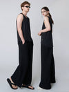 AU41PT09 Pleated wide pants_black - ATHPLATFORM - BALAAN 2