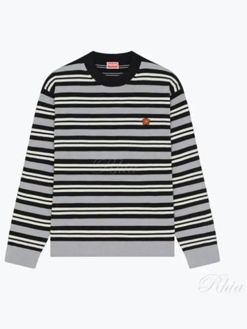 Balk Flower Stripe Men s Wool Knitwear Knit 5PU337 3CC 96 226 - KENZO - BALAAN 1