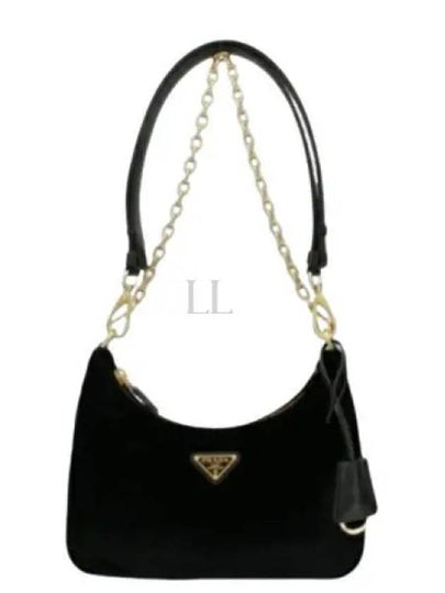 Re-Edition Velvet Mini Bag Black - PRADA - BALAAN 2