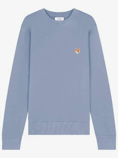 Fox Head Patch Regular Sweatshirt Blue - MAISON KITSUNE - BALAAN 2