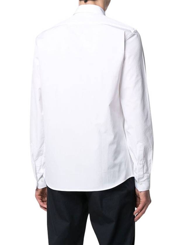 Small Fox Head Patch Classic Long Slevee Shirt White - MAISON KITSUNE - BALAAN 5