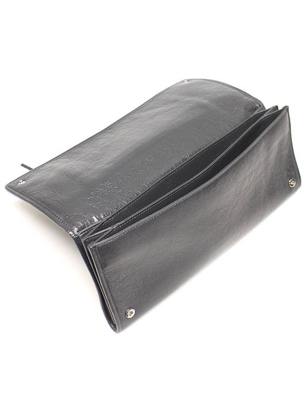 431651 Gray lambskin silver classic clutch - BALENCIAGA - BALAAN 6