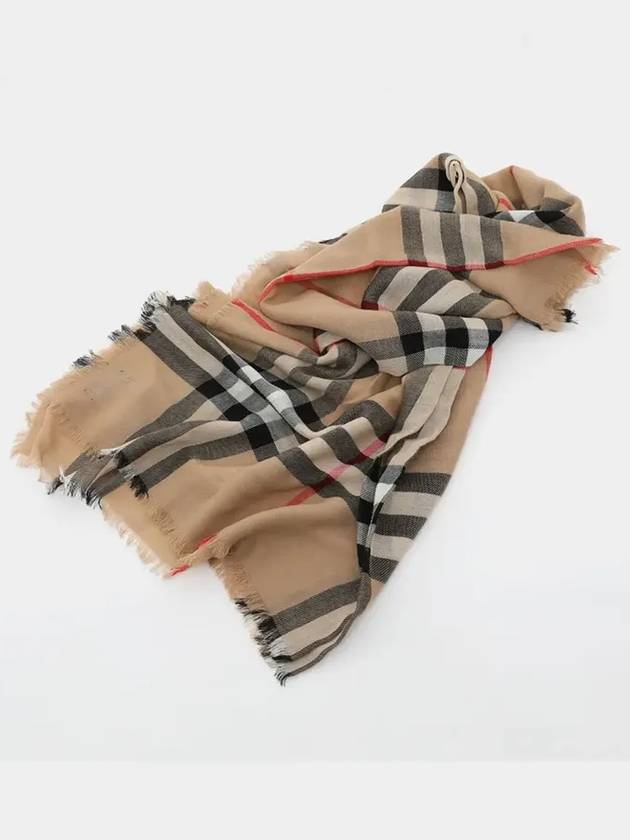 Vintage Check Wool Scarf Archive Beige - BURBERRY - BALAAN 4