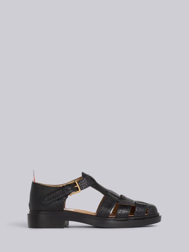 Brogued Fisherman Sandals Black - THOM BROWNE - BALAAN 1