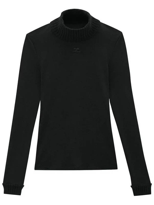 Reedition Second Skin Long Sleeve T-Shirt Black - COURREGES - BALAAN 3