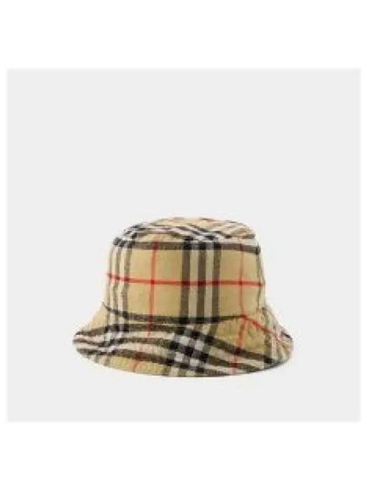 Check Cotton Bucket Hat Beige - BURBERRY - BALAAN 2