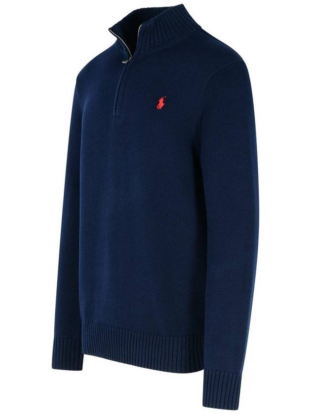 Polo Ralph Lauren Blue Cotton Sweater - POLO RALPH LAUREN - BALAAN 2