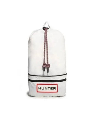 UNISEX Travel Ripstop Backpack White Red Box Logo UBB1519NRSWRL - HUNTER - BALAAN 1