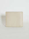 Tiny Cassandre Logo Plaque Half Wallet Beige - SAINT LAURENT - BALAAN 1