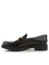 Brushed Leather Chain Loafers Black - TOD'S - BALAAN 5