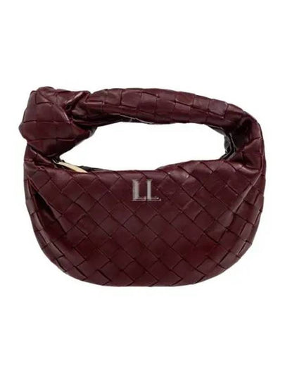 Jodie Intrecciato Small Tote Bag Burgundy - BOTTEGA VENETA - BALAAN 2