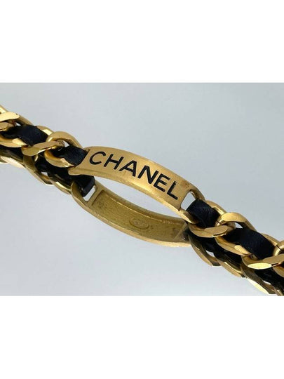 Initial Black Gold Chain Bracelet 4VCHA19600 - CHANEL - BALAAN 2