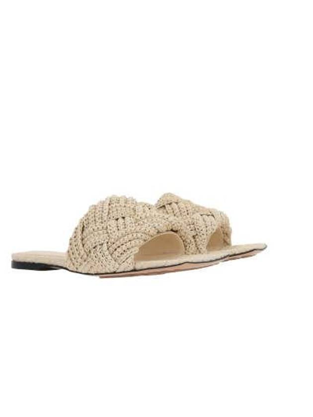 Lido Intrecciato Flat Slipper Cream - BOTTEGA VENETA - BALAAN 2