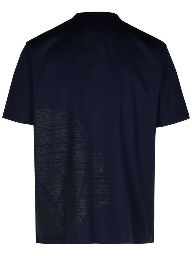 C.P. Company Blue Cotton T-Shirt - CP COMPANY - BALAAN 3