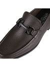 Gancini Suede Moccasin Loafers Dark Brown - SALVATORE FERRAGAMO - BALAAN 8