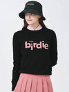 Graphic crew neck long sleeve knit BLACK - MONBIRDIE GOLF - BALAAN 2