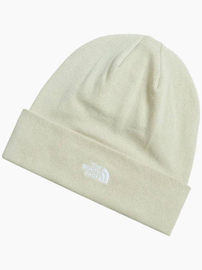 Norm Embroid Logo Beanie Beige - THE NORTH FACE - BALAAN 2