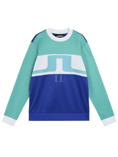 Jones Crew Neck Sweatshirt Bright Aqua - J.LINDEBERG - BALAAN 2