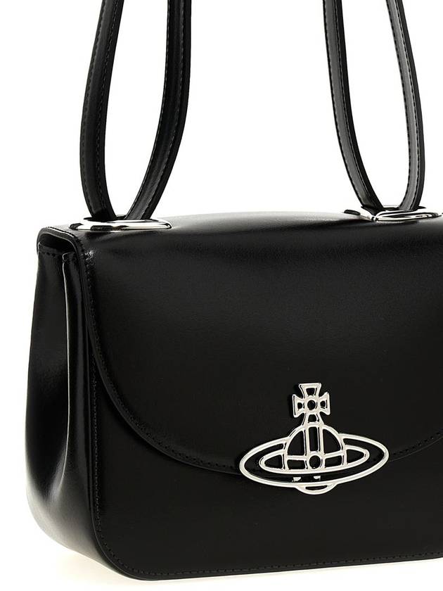 Linda Logo Plaque Cross Bag Black - VIVIENNE WESTWOOD - BALAAN 4