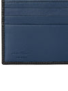 Gancini Wallet Black Fjord Blue - SALVATORE FERRAGAMO - BALAAN.