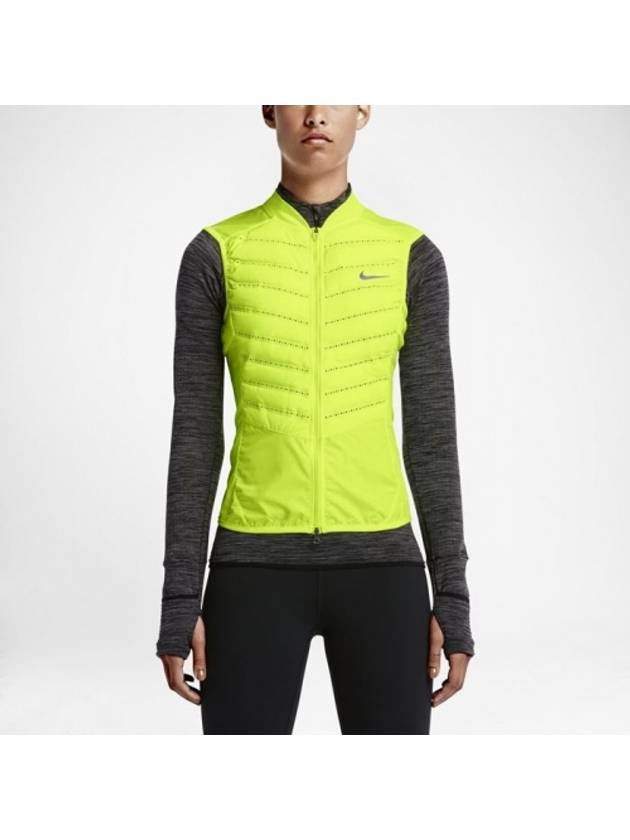 Women's  Aeroloft 800 Vest Green - NIKE - BALAAN 2