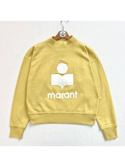 Moby Logo Print Sweatshirt Yellow - ISABEL MARANT ETOILE - BALAAN 2