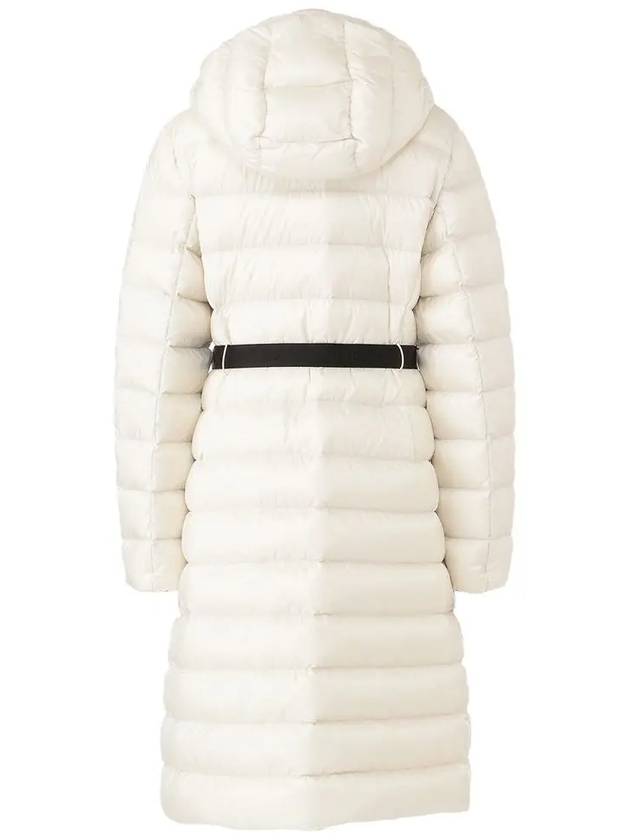 Women s ELVEZIA Hooded Long Padded Jacket White - DUVETICA - BALAAN 3